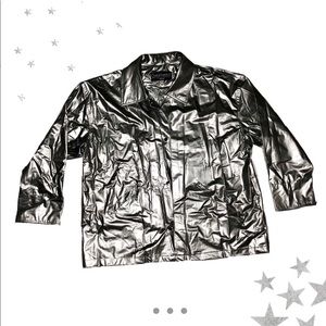 Chrome silver jacket